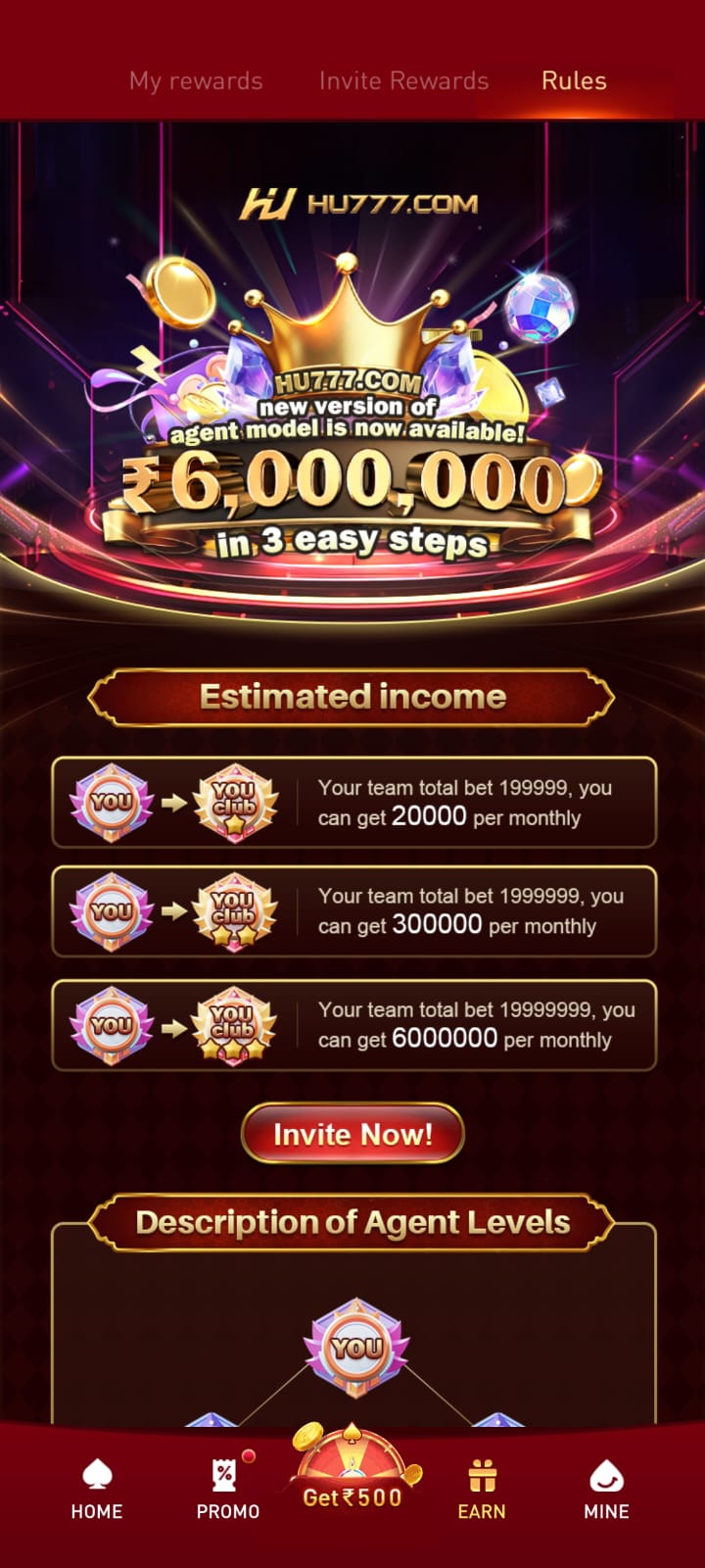 hu777 mobile game rules