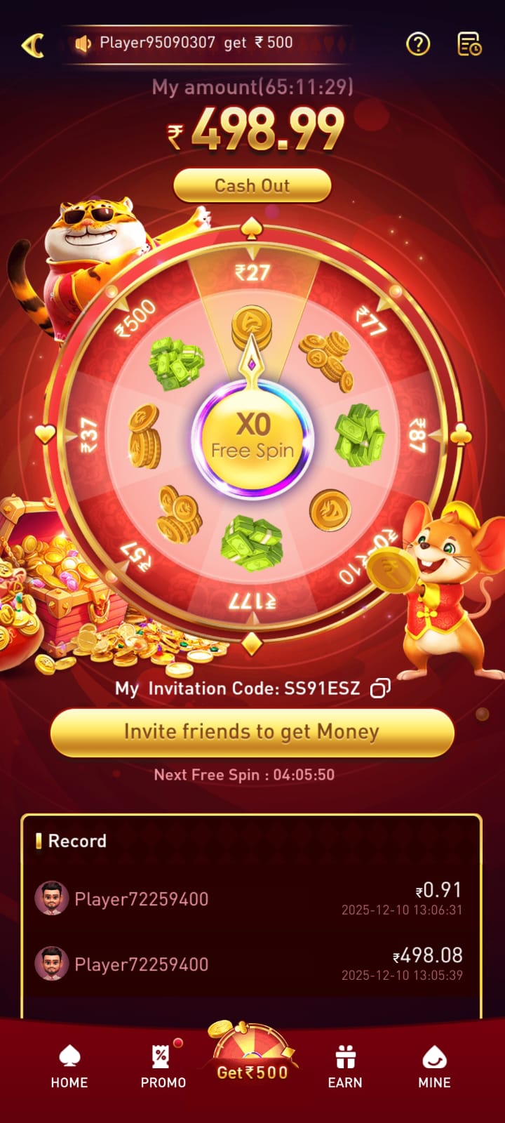 hu777 mobile game spin and rewards